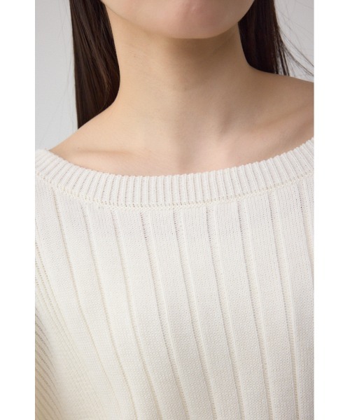 AZUL by moussy（アズールバイマウジー）の「2WAYショルダーボタンニット（ニット/セーター・レディース・アイボリー/ブラック/ブルー/ピンク・FREE）」の11枚目の写真
