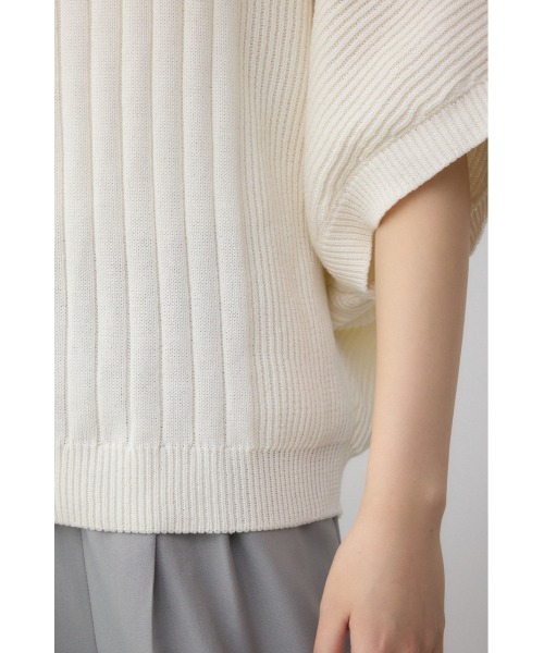 AZUL by moussy（アズールバイマウジー）の「2WAYショルダーボタンニット（ニット/セーター・レディース・アイボリー/ブラック/ブルー/ピンク・FREE）」の14枚目の写真