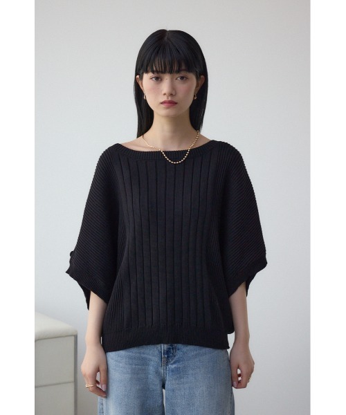 AZUL by moussy（アズールバイマウジー）の「2WAYショルダーボタンニット（ニット/セーター・レディース・アイボリー/ブラック/ブルー/ピンク・FREE）」の20枚目の写真
