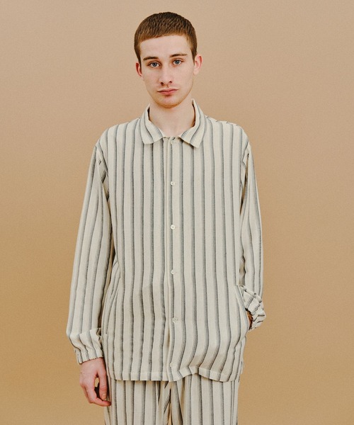 AMERICAN RAG CIE(アメリカンラグシー)の「【AMERICAN RAG CIE】ストライプジャケット(MEN)(その他アウター・メンズ・ブラック/ナチュラル・LARGE/MEDIUM)」の3枚目の写真