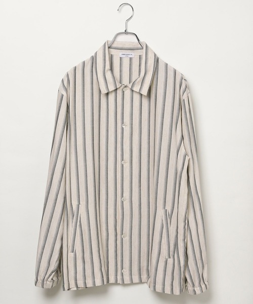 AMERICAN RAG CIE(アメリカンラグシー)の「【AMERICAN RAG CIE】ストライプジャケット(MEN)(その他アウター・メンズ・ブラック/ナチュラル・LARGE/MEDIUM)」の5枚目の写真