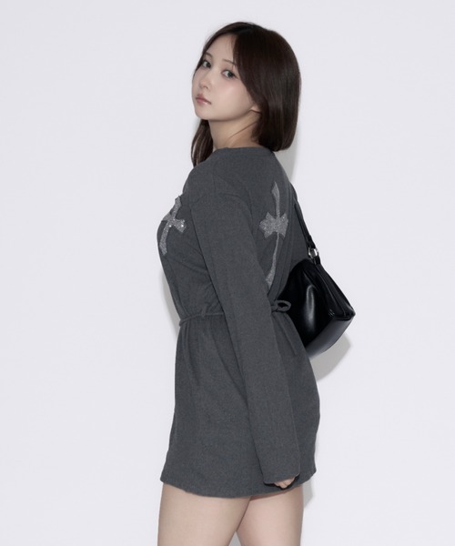 ANDMARY hoodie mini dressミニワンピース ab5e4c4d03af4eb1a43315994f78e5