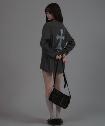 tinkerend（ティンカーエンド）の「Cross Vneck Mini Dress / クロスVネックミニワンピース（ワンピース）」
