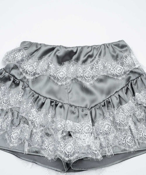 monepine/モネピネ/新品 ホワイト フリル ショーツ&レッグウォーマー monepine パンツ lace frill shorts＆leg warmers/レースフリル