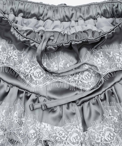 monepine/モネピネ/新品 ホワイト フリル ショーツ&レッグウォーマー monepine パンツ lace frill shorts＆leg warmers/レースフリル