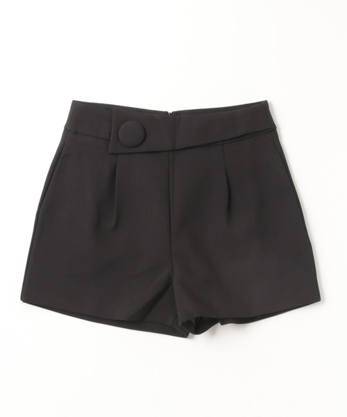 Pittok(ピットク)の「ハイウエストビックボタンタック入りショートパンツ(その他パンツ・レディース・モカ/ブラック・MEDIUM)」の3枚目の写真