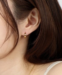 【金属アレルギー対応】 フラット フープピアス / サージカルステンレス316L