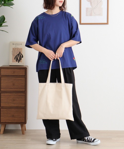 Emago（イマゴ）の「EMAGO くるくる刺繍Ｔ（Tシャツ/カットソー・レディース・ホワイト/イエロー/ブルー・FREE）」の15枚目の写真