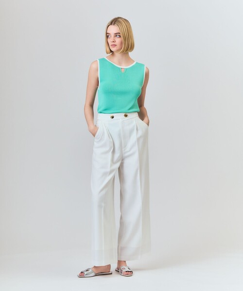 GRACE CLASS（グレースクラス）の「マリンワイドパンツ（その他パンツ・レディース・イエロー/ホワイト/ネイビー・36/38）」の2枚目の写真