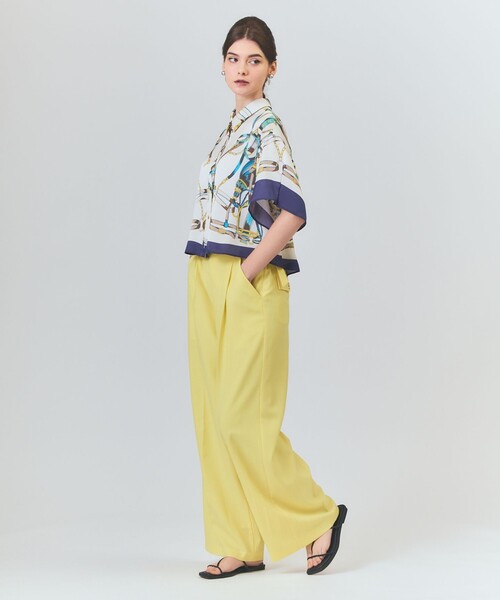 GRACE CLASS（グレースクラス）の「マリンワイドパンツ（その他パンツ・レディース・イエロー/ホワイト/ネイビー・36/38）」の4枚目の写真