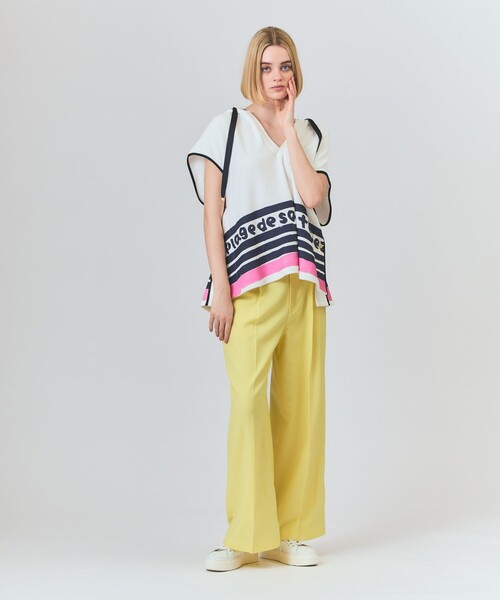 GRACE CLASS（グレースクラス）の「マリンワイドパンツ（その他パンツ・レディース・イエロー/ホワイト/ネイビー・36/38）」の8枚目の写真