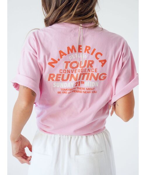 Ungrid（アングリッド）の「ツアーロゴルーズTee（Tシャツ/カットソー・レディース・オレンジ/ピンク/オフホワイト/チャコールグレー・FREE）」の21枚目の写真