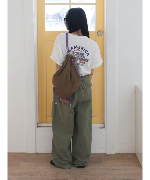 Ungrid（アングリッド）の「ツアーロゴルーズTee（Tシャツ/カットソー・レディース・オレンジ/ピンク/オフホワイト/チャコールグレー・FREE）」の9枚目の写真