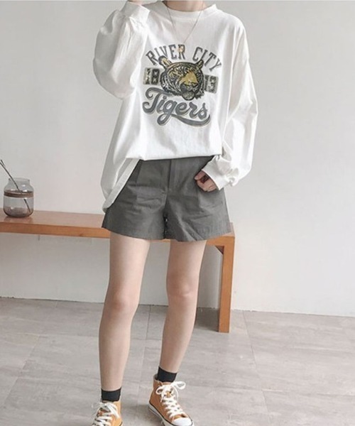 maison de LATIR(メゾンドラティール)の「タイガープリントオーバーサイズロンT(Tシャツ/カットソー・レディース・ブラック/ホワイト・L/M/XL)」の4枚目の写真