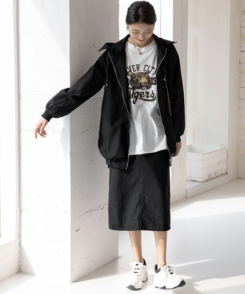 maison de LATIR(メゾンドラティール)の「タイガープリントオーバーサイズロンT(Tシャツ/カットソー・レディース・ブラック/ホワイト・L/M/XL)」の18枚目の写真