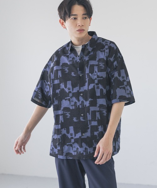 LOWRYS FARM(ローリーズファーム)の「ソウガラシャツSS 452281(シャツ/ブラウス・メンズ・ブラック/ブルー・MEDIUM/LARGE)」の5枚目の写真