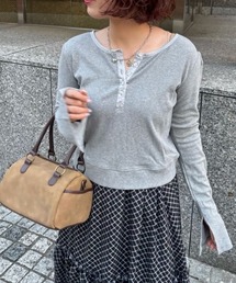 【新色追加/5色展開】ヘンリーリブプルオーバー