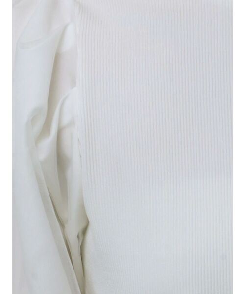 MURUA(ムルーア)の「ドッキングチュールトップス(Tシャツ/カットソー・レディース・ネイビー/ホワイト/ブラック・FREE)」の12枚目の写真