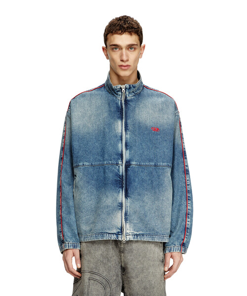 DIESEL（ディーゼル）の「メンズ ジップアップデニムジャケット D-KRAP-S2（デニムジャケット・メンズ・インディゴブルー・LARGE/SMALL/MEDIUM/X-LARGE/X-SMALL/XX-LARGE）」の3枚目の写真