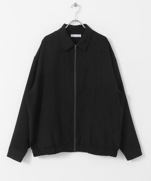 SENSE OF PLACE by URBAN RESEARCH（センスオブプレイスバイアーバンリサーチ）の「『UR TECH DRYLUXE』リネンライクジップブルゾン（ブルゾン・メンズ・ブラック/グリーン/ネイビー・MEDIUM/LARGE）」の18枚目の写真