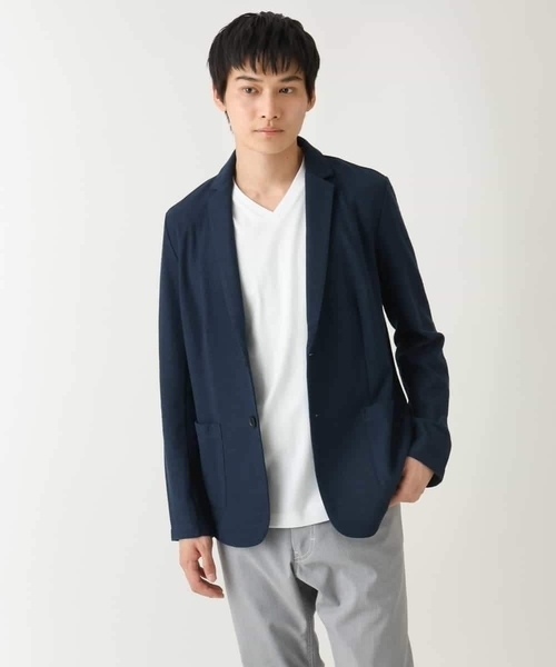 a.v.v(アーヴェヴェ)の「【接触冷感/UVカット/毛玉になりにくい】シルケットスムースVネックカットソー(Tシャツ/カットソー・メンズ・ブラック/ライトグレー/チャコールグレー/ホワイト・48/50/44/46)」の15枚目の写真