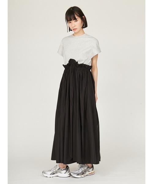 emmi（エミ）の「【限定カラー】カットドッキングプリーツワンピース（ワンピース・レディース・ホワイト/ブラック/グレー・0/1）」の13枚目の写真