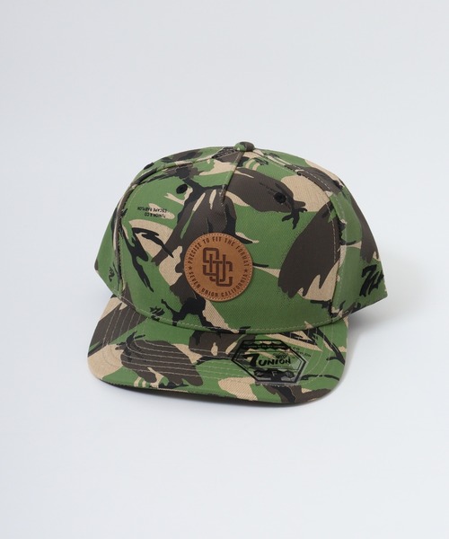 7Union（セブンユニオン）の「7UNION ESCAPE CANO / THE ANAMEIM ボックスロゴ カモフラ 5パネルキャップ（キャップ・メンズ・ホワイト×ブラック/ブラック×レッド/グリーン/ブラック・FREE）」の7枚目の写真