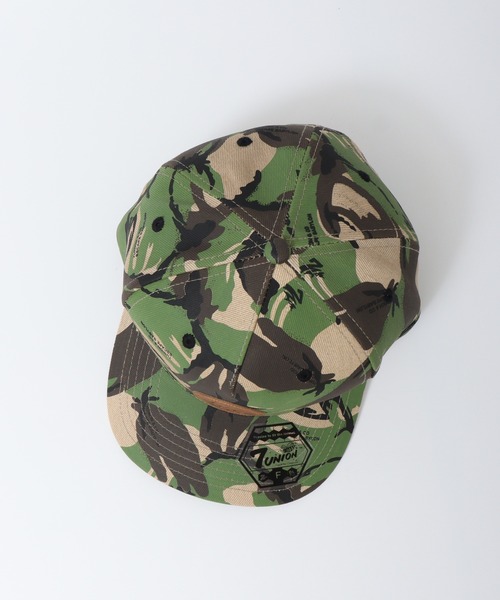 7Union（セブンユニオン）の「7UNION ESCAPE CANO / THE ANAMEIM ボックスロゴ カモフラ 5パネルキャップ（キャップ・メンズ・ホワイト×ブラック/ブラック×レッド/グリーン/ブラック・FREE）」の15枚目の写真