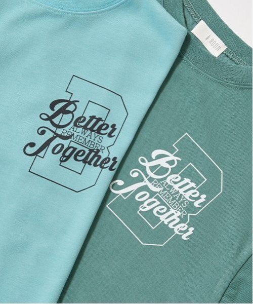 b・ROOM（ビールーム）の「【カイテキ天竺】バックプリントTシャツ（Tシャツ/カットソー・キッズ・ブラック/オフホワイト/モスグリーン/パープル系その他/ターコイズブルー/ダークブラウン・140cm/100cm/120cm/150cm/110cm/130cm）」の13枚目の写真