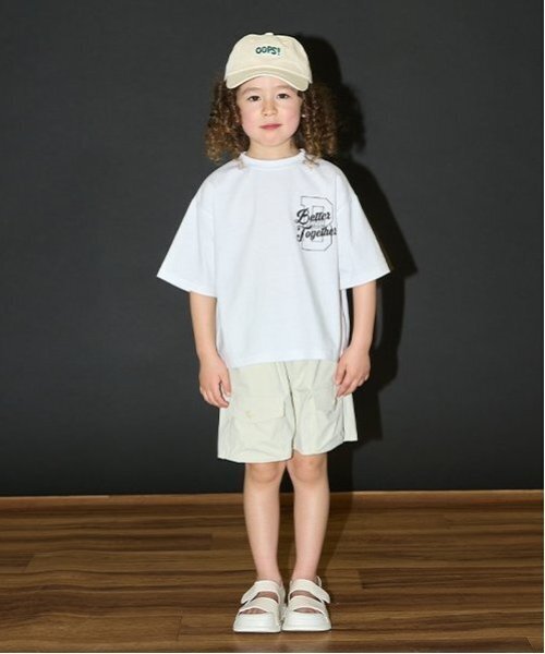 b・ROOM（ビールーム）の「【カイテキ天竺】バックプリントTシャツ（Tシャツ/カットソー・キッズ・ブラック/オフホワイト/モスグリーン/パープル系その他/ターコイズブルー/ダークブラウン・140cm/100cm/120cm/150cm/110cm/130cm）」の15枚目の写真