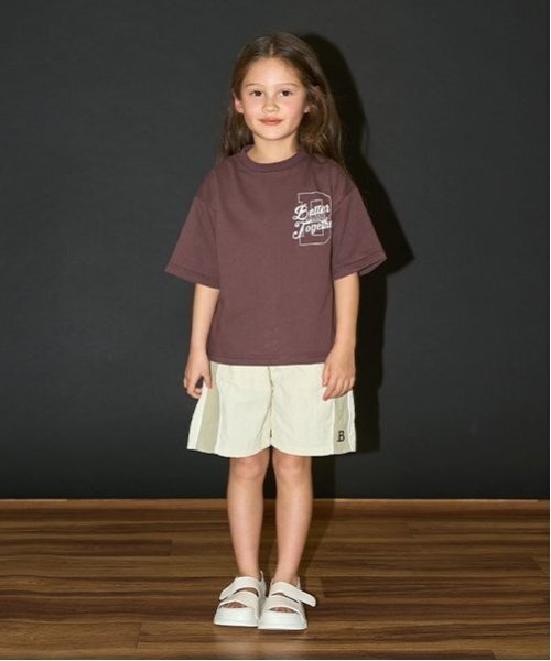 b・ROOM（ビールーム）の「【カイテキ天竺】バックプリントTシャツ（Tシャツ/カットソー・キッズ・ブラック/オフホワイト/モスグリーン/パープル系その他/ターコイズブルー/ダークブラウン・140cm/100cm/120cm/150cm/110cm/130cm）」の19枚目の写真