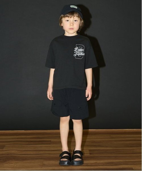 b・ROOM（ビールーム）の「【カイテキ天竺】バックプリントTシャツ（Tシャツ/カットソー・キッズ・ブラック/オフホワイト/モスグリーン/パープル系その他/ターコイズブルー/ダークブラウン・140cm/100cm/120cm/150cm/110cm/130cm）」の20枚目の写真