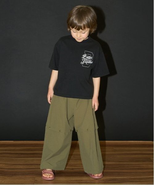 b・ROOM（ビールーム）の「【カイテキ天竺】バックプリントTシャツ（Tシャツ/カットソー・キッズ・ブラック/オフホワイト/モスグリーン/パープル系その他/ターコイズブルー/ダークブラウン・140cm/100cm/120cm/150cm/110cm/130cm）」の18枚目の写真