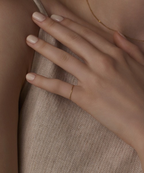 CENE（セネ）の「【CENE】セネ/スリムシンプルピンキーリング（リング・レディース・シルバー/ゴールド・#3/#1/#5）」の3枚目の写真