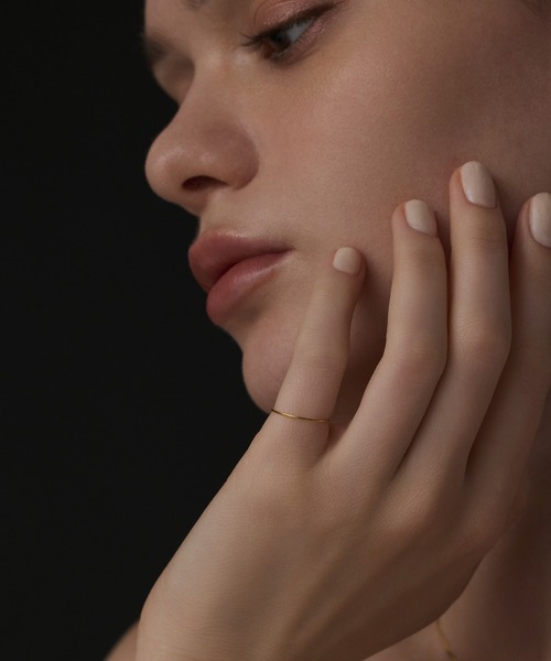 CENE（セネ）の「【CENE】セネ/スリムシンプルピンキーリング（リング・レディース・シルバー/ゴールド・#3/#1/#5）」の4枚目の写真