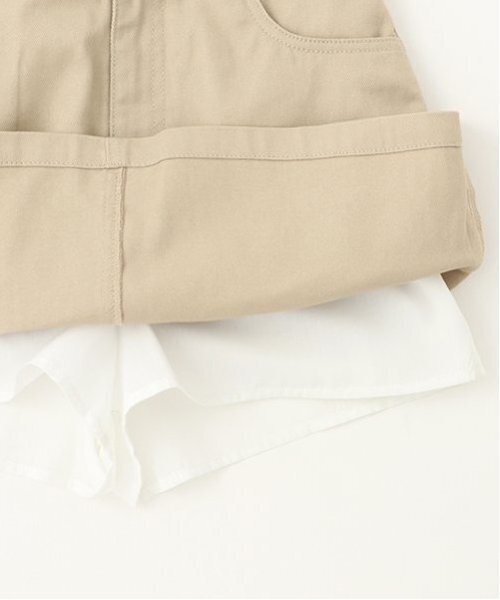 LOVETOXIC（ラブトキシック）の「【ベーシック】【GOODPRICE】デニム・ツイル台形スカパン（スカート・キッズ・ベージュ/ブラック/ブルー/ネイビー/オフホワイト・L:160cm/S:140cm/LL(170cm)/M:150cm/130cm）」の19枚目の写真