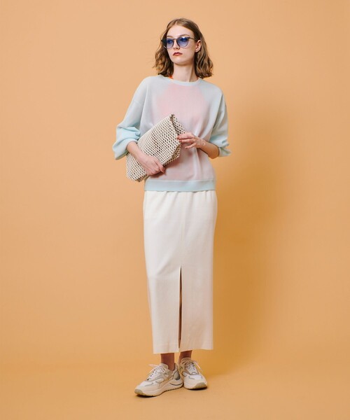 MARY AL TERNA（メアリオルターナ）の「【MARY AL TERNA(メアリーオルターナ)】GAP トートバッグ（トートバッグ・レディース・ベージュ/ミント・FREE）」の4枚目の写真