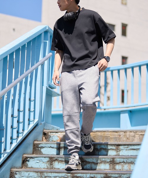 coca(coca)(コカ)の「テックダンボールイージージョガーパンツ(スウェットパンツ・メンズ・ライトグレー/ブラック・XL/L/M)」の5枚目の写真