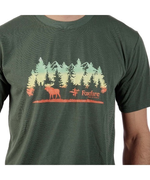 Foxfire(フォックスファイヤー)の「CシールドディアT S/S(Tシャツ/カットソー・メンズ・グレー/ライトグリーン/ネイビー・S/M/L/XL)」の4枚目の写真