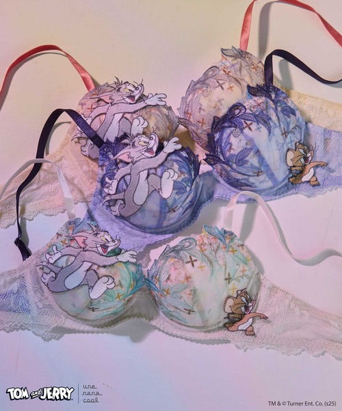 セール】トムとジェリー × une nana cool 3/4カップブラ（ブラジャー