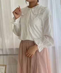 merrylatte | 襟付きフロントブラウス(シャツ/ブラウス)