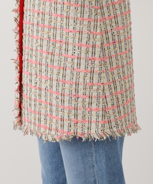 IENA LA BOUCLE（イエナラブークル）の「IENA LA BOUCLE LINTON TWEED 2WAYベスト（ベスト・レディース・ピンク系その他・FREE）」の17枚目の写真