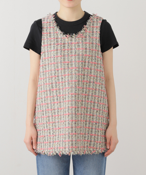 IENA LA BOUCLE（イエナラブークル）の「IENA LA BOUCLE LINTON TWEED 2WAYベスト（ベスト・レディース・ピンク系その他・FREE）」の18枚目の写真