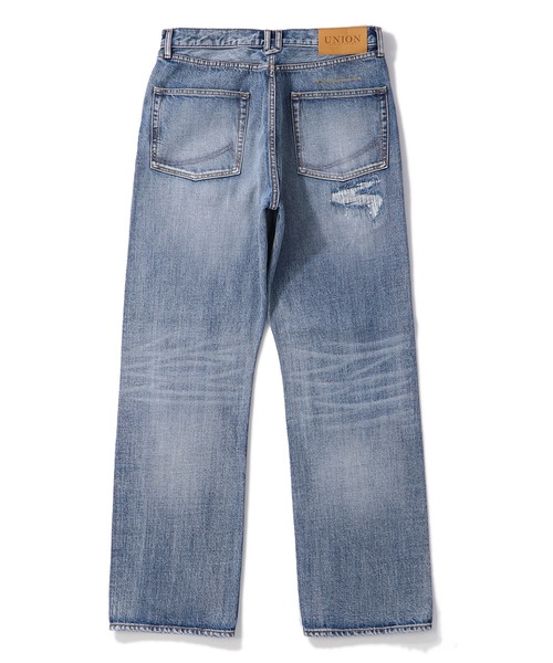 UNION（UNION TOKYO）（ユニオン）の「UNION TOKYO WRIGHT DENIM ユニオン トーキョー デニム パンツ（デニムパンツ・メンズ・インディゴブルー・SMALL/LARGE）」の2枚目の写真