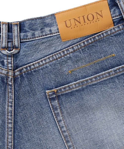 UNION（UNION TOKYO）（ユニオン）の「UNION TOKYO WRIGHT DENIM ユニオン トーキョー デニム パンツ（デニムパンツ・メンズ・インディゴブルー・SMALL/LARGE）」の6枚目の写真
