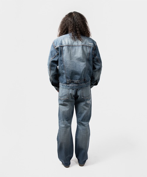 UNION（UNION TOKYO）（ユニオン）の「UNION TOKYO WRIGHT DENIM ユニオン トーキョー デニム パンツ（デニムパンツ・メンズ・インディゴブルー・SMALL/LARGE）」の8枚目の写真