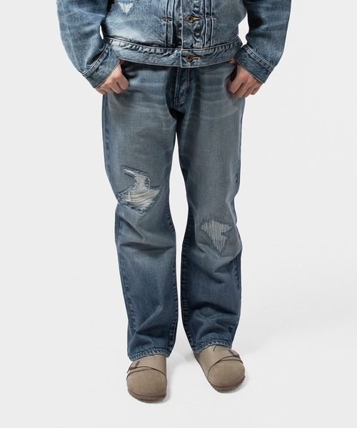 UNION（UNION TOKYO）（ユニオン）の「UNION TOKYO WRIGHT DENIM ユニオン トーキョー デニム パンツ（デニムパンツ・メンズ・インディゴブルー・SMALL/LARGE）」の9枚目の写真