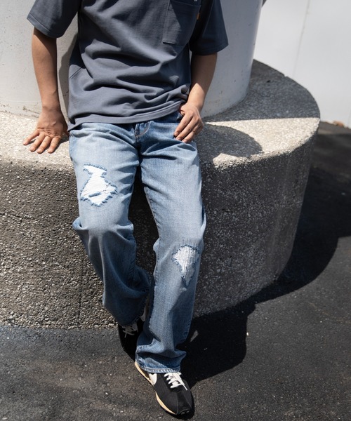 UNION（UNION TOKYO）（ユニオン）の「UNION TOKYO WRIGHT DENIM ユニオン トーキョー デニム パンツ（デニムパンツ・メンズ・インディゴブルー・SMALL/LARGE）」の14枚目の写真