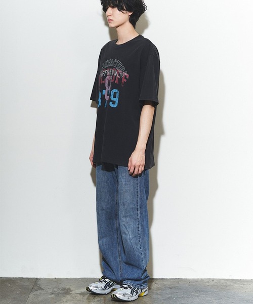 NASTY KICK（ナスティーキック）の「【UNISEX】NASTYKICK／オフピグメントT（Tシャツ/カットソー・メンズ・チャコール・MEDIUM/LARGE）」の3枚目の写真