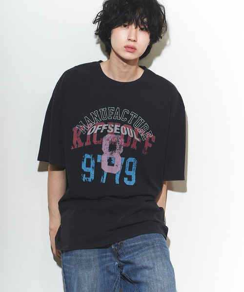 NASTY KICK（ナスティーキック）の「【UNISEX】NASTYKICK／オフピグメントT（Tシャツ/カットソー・メンズ・チャコール・MEDIUM/LARGE）」の4枚目の写真